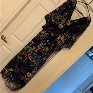 Floral Bailey Blue maxi dress